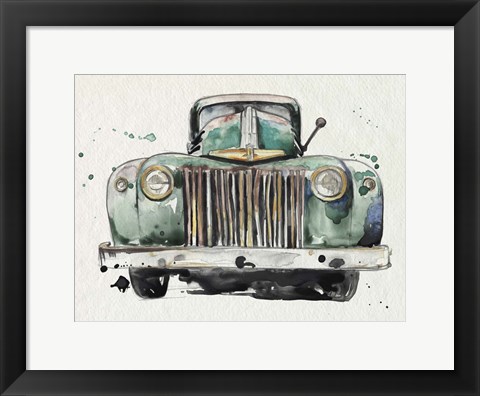 Framed Headlights II Print