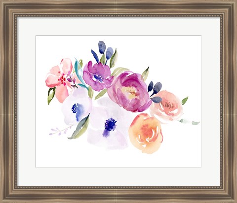 Framed Watercolor Anemone II Print