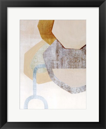 Framed Desert Rockfall II Print