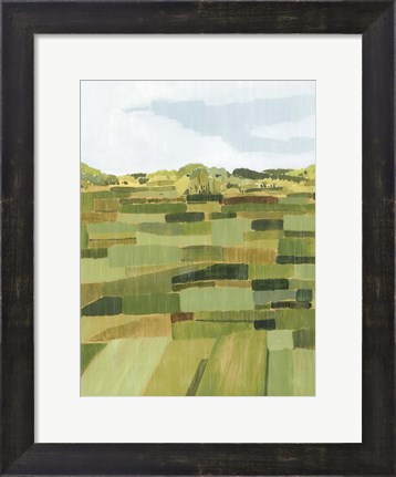 Framed Woven Pasture II Print