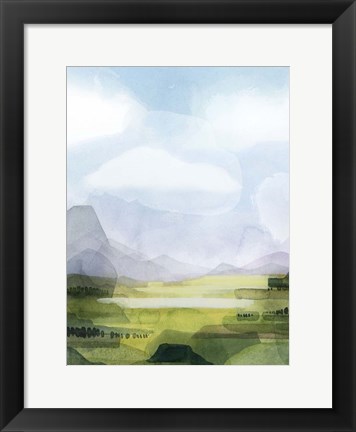 Framed Verdant Vale I Print