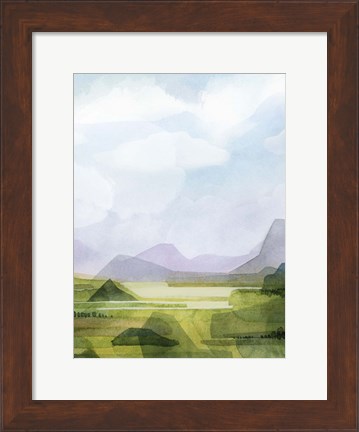 Framed Verdant Vale II Print