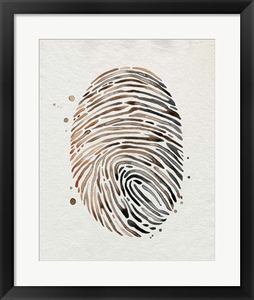 Framed Finger Print I Print