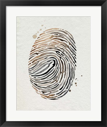 Framed Finger Print II Print