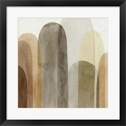 Framed Desert Watercolor Arches I Print