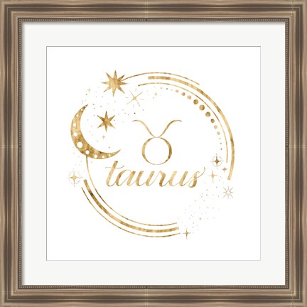 Framed Gilded Astrology II Print