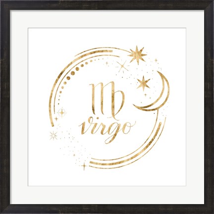 Framed Gilded Astrology VI Print