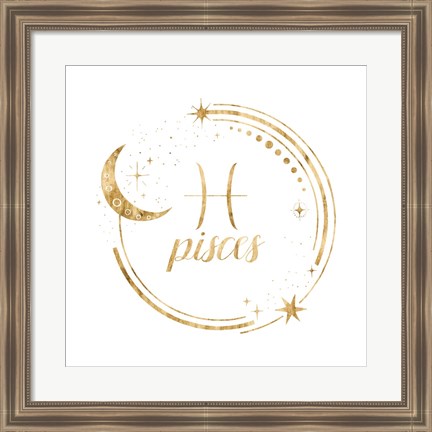 Framed Gilded Astrology XII Print