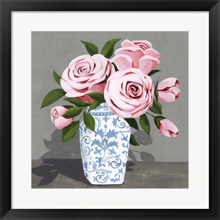 Framed Autumnal Roses IV Print