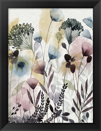 Framed Watercolor Wildflower II Print