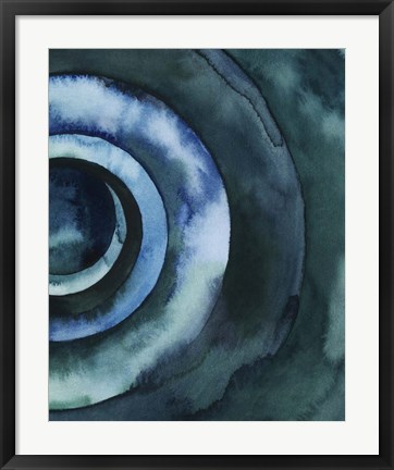 Framed Cobalt Vortex II Print