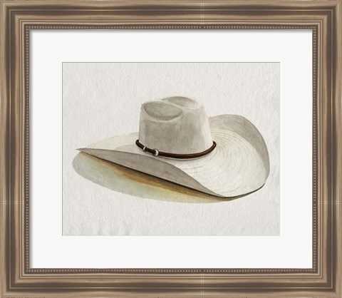 Framed Cowboy Hat II Print