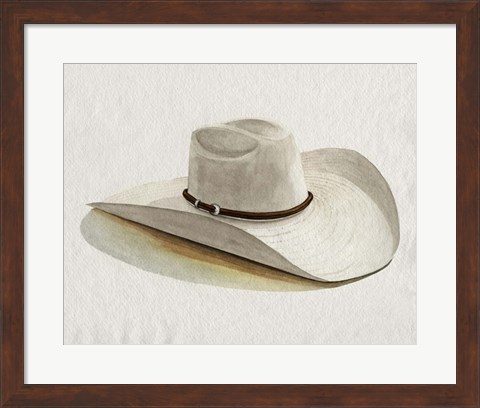 Framed Cowboy Hat II Print