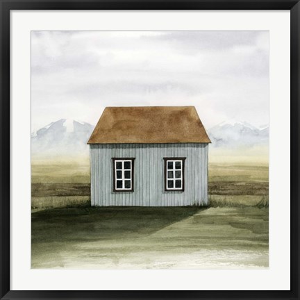 Framed Nordic Cottage I Print