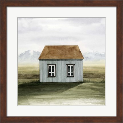 Framed Nordic Cottage I Print