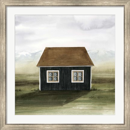 Framed Nordic Cottage II Print