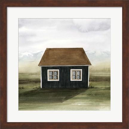 Framed Nordic Cottage II Print