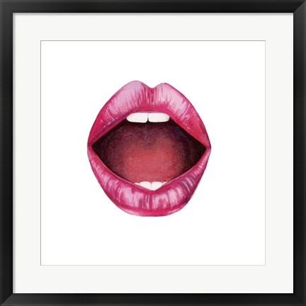 Framed Emotion Lips II Print