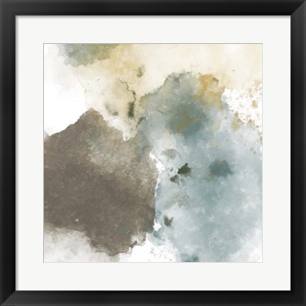 Framed Fading Pieces II Print