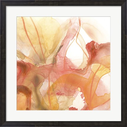 Framed Sunset Marble I Print