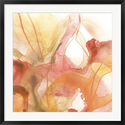 Framed Sunset Marble I Print