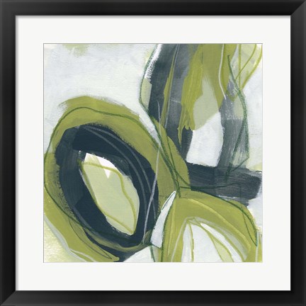 Framed Verdigris Motion I Print