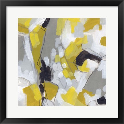 Framed Citron Confetti I Print