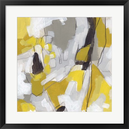 Framed Citron Confetti II Print