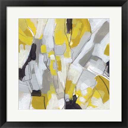 Framed Citron Confetti III Print