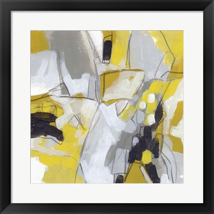 Framed Citron Confetti IV Print