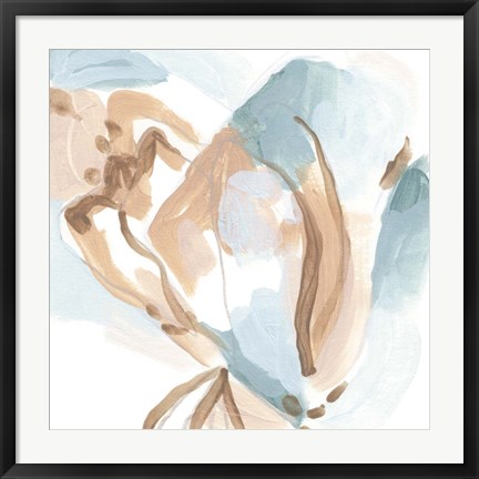 Framed Abstracted Shells I Print