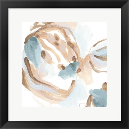 Framed Abstracted Shells III Print