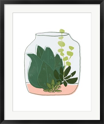 Framed Terrarium Cameo II Print