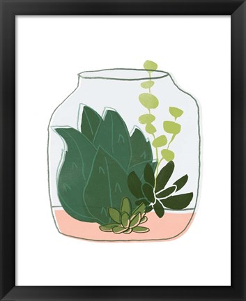 Framed Terrarium Cameo II Print