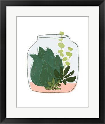 Framed Terrarium Cameo II Print