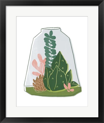 Framed Terrarium Cameo IV Print