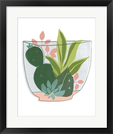 Framed Terrarium Cameo V Print