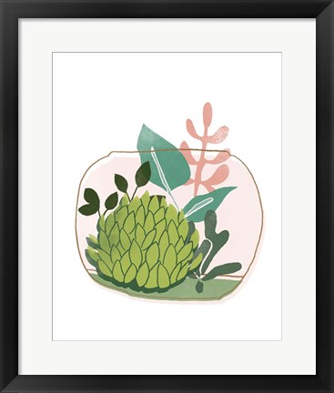 Framed Terrarium Cameo VI Print