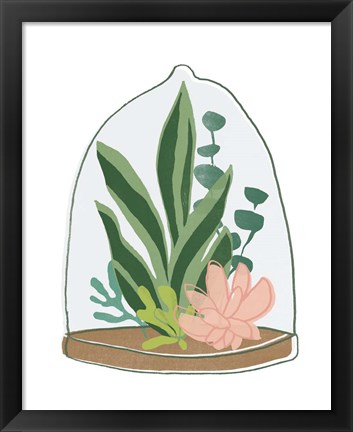 Framed Terrarium Cameo VII Print