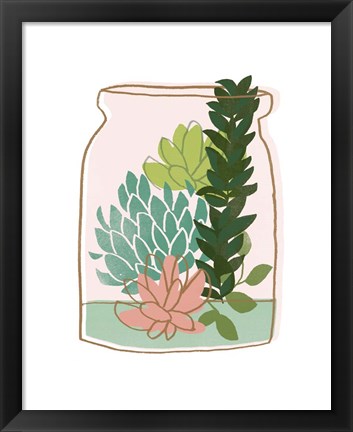 Framed Terrarium Cameo VIII Print