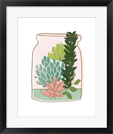 Framed Terrarium Cameo VIII Print