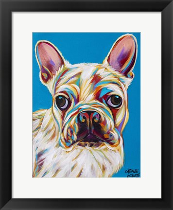 Framed Nosey Dog III Print