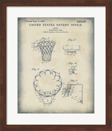 Framed Patented Sport VI Print