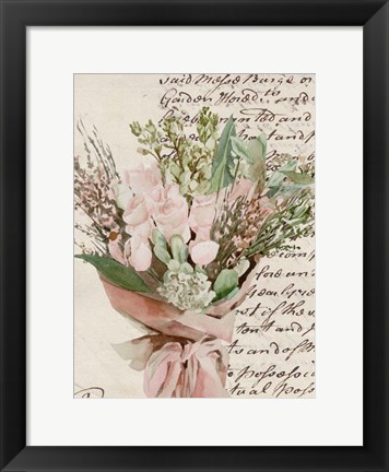 Framed Wrapped Bouquet I Print