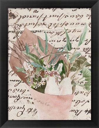 Framed Wrapped Bouquet IV Print