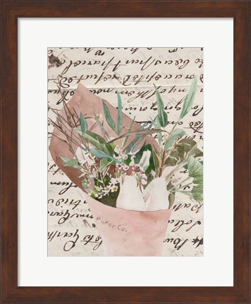 Framed Wrapped Bouquet IV Print