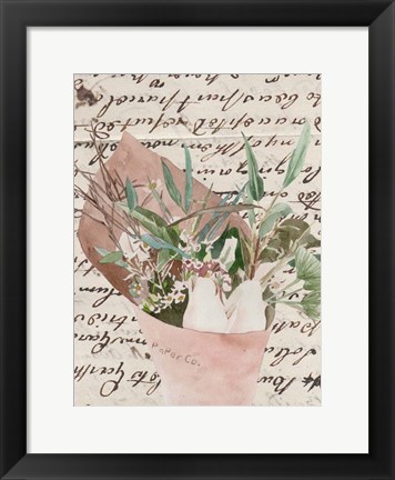 Framed Wrapped Bouquet IV Print