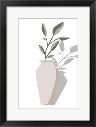 Framed Vase &amp; Stem IV Print