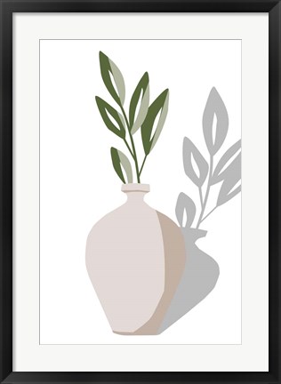 Framed Vase &amp; Stem V Print