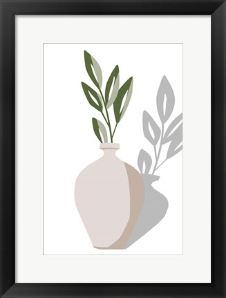 Framed Vase &amp; Stem V Print